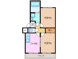 南日永駅 徒歩8分 2階の物件間取画像